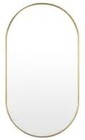 Miseno 803120-MIR 20" x 36" Oval Metal Wall Mirror Only - Gold