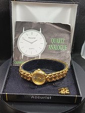 Accurist Ladies' Quartz Wristwatch Model LB933G. New Battery Great Condition Box