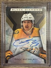 2025-26 UD BLACK DIAMOND HOCKEY FUTURES AUTO /99 OZZY WIESBLATT