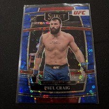 2022 Panini Select UFC - Concourse Paul Craig #99 Blue Disco Prizm /49 (RC)