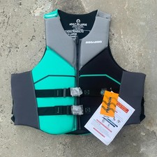 Sea-Doo Freedom Life Vest Jacket Adult 2XL Teal Black Gray Neoprene NWT