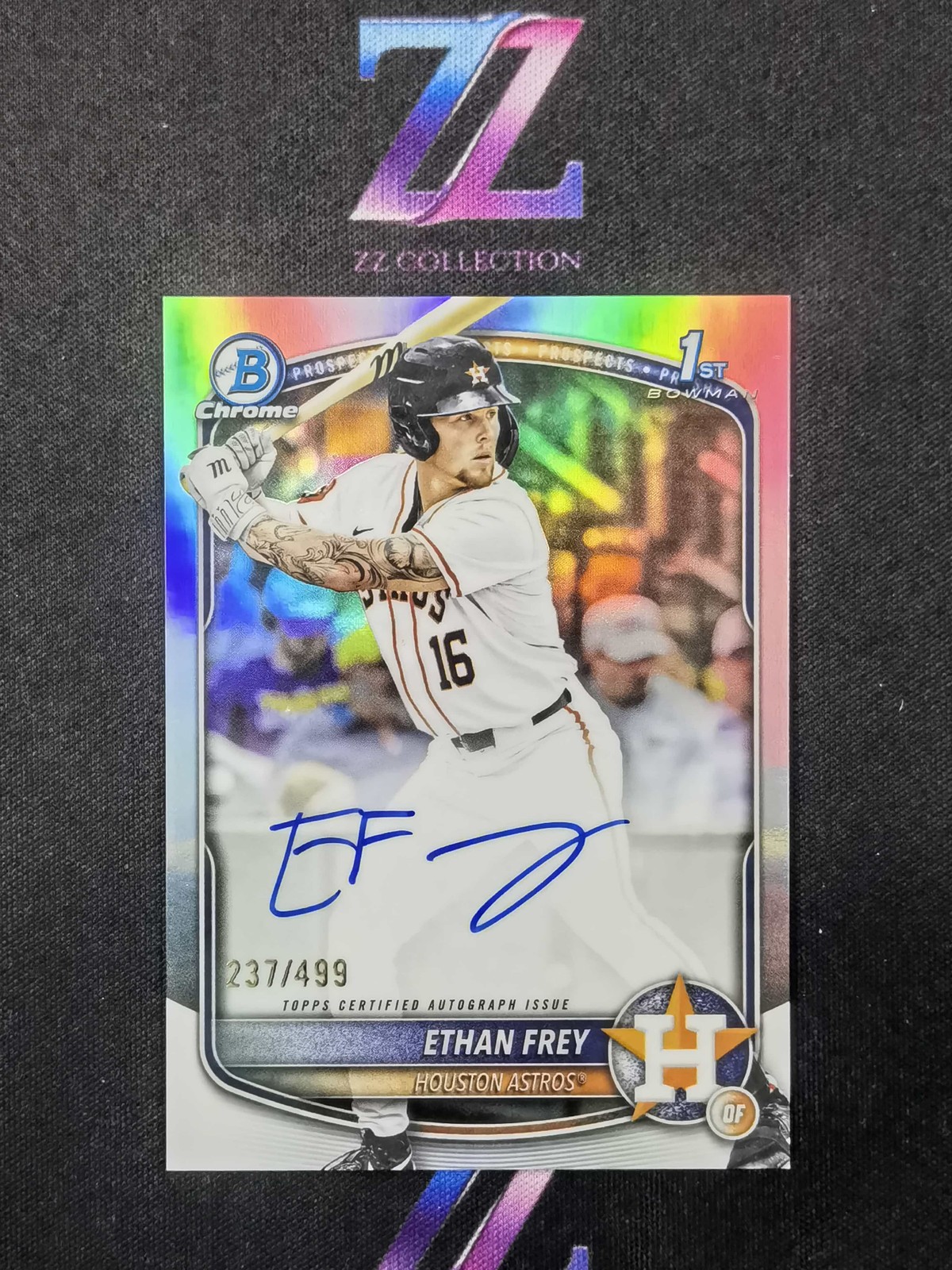 2025 Bowman Draft Ethan Frey 1st Bowman /499 Chrome Prospect Auto Refractor -LYQ