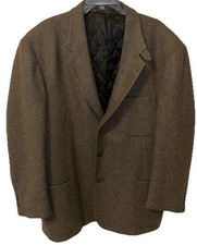 Vintage LL Bean Quilted Thinsulate Wool Tweed Sportcoat Jacket Blazer Mens XL