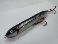 Esca muschiata 9" Musky Mania Doc Prism blu glitter lucido acqua superiore passeggio cane muschiato