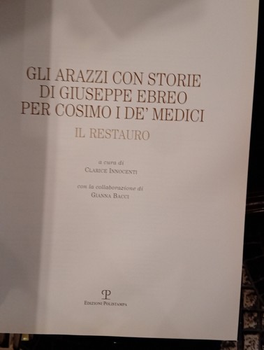 Gli Arazzi con Storie di Giuseppe Ebreo per Cosimo I de' Medici Il restauro - Imagen 2 de 2