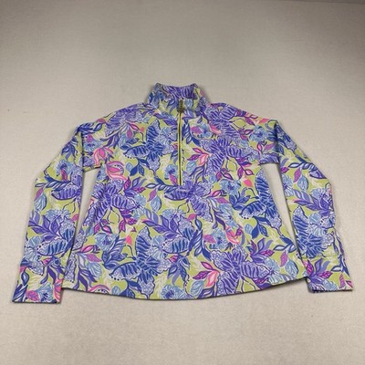Lilly Pulitzer Melena Popover Dew Drop Stay Fly UPF 50+ Women s Size XS