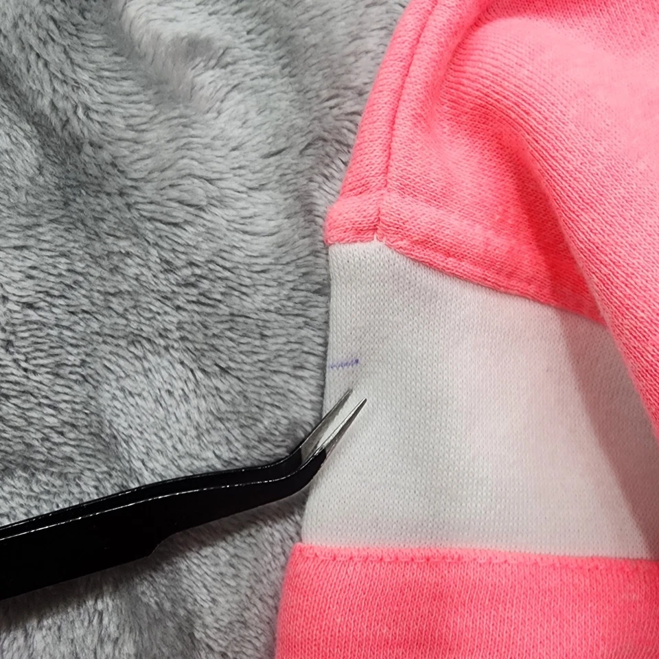 Exist Sudadera con Capucha Mujer L Rosa Blanco Cremallera Completa Deportiva Boho Corazón Chaqueta de Los Ángeles Foto 4 de 4