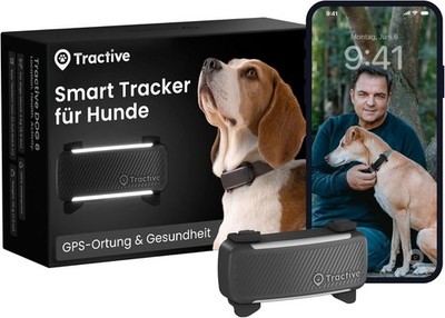 Tractive GPS Tracker Dog 2025 Edition Live Tracking Away Alarm Activity Tracking