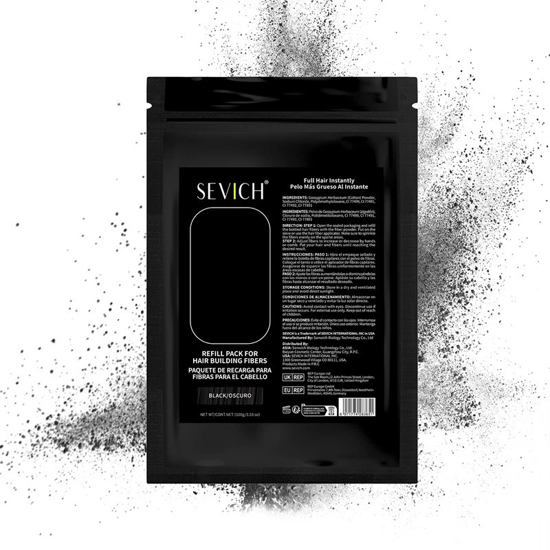 SEVÌCH Hair Fiber Schütthaar Streuhaar Haarverdichtung Keratin