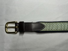 Vineyard Vines Boys Blue Whale With Green Background Belt Size 26