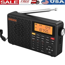 Portable Multi-Band NOAA Weather Radio AM FM SW LW Bluetooth MP3 Player
