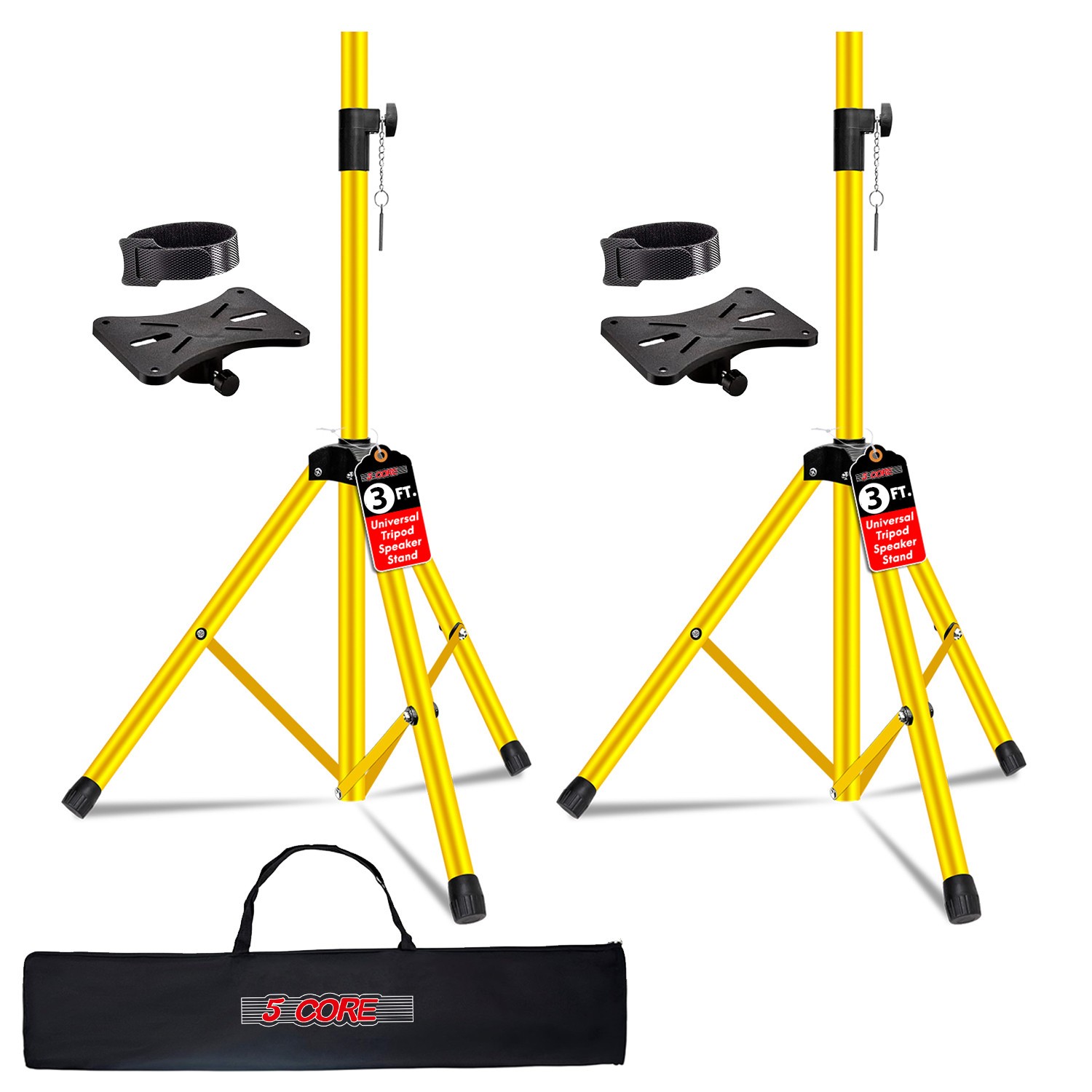 Pair Adjustable 31 - 36" Pa Dj Tripod Heavy Duty W35mm Mount