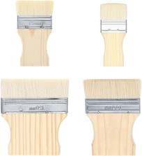 Flat Paddle Paint Brush Set, Large Paint Brush, Wide Flat Paint Brushes with Sho