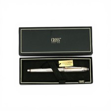 VINTAGE CROSS TOWNSEND ROLLER BALL PEN STERLING SILVER CAP & BARREL W/ BOX