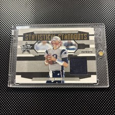 2008 Leaf Rookies & Stars Statistical Standouts Materials Tom Brady #SS-7 /250  