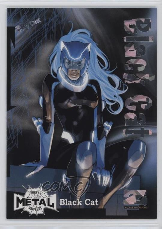 2022 Marvel Metal Universe Spider-Man Z-Force Amazing Rave 43/62 Black Cat 03x5