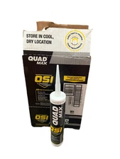 OSI Quad Max Window Door & Siding White Sealant 9.5 oz.  White #001 (Pack of 12)
