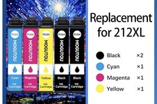 212XL Ink compatible with Epson 212 XL Workforce XP-4100 WF-2850 Printer 5pack