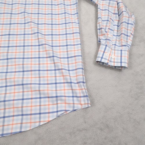 Johnnie O Shirt Mens XL White Plaid Prep Formance Button Down Stretch Comfort - Picture 5 of 16