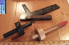 Vintage⌛Rosewood Handled Bevel🛠️Rosewood & Brass & Stanley Panel Marking Gauges