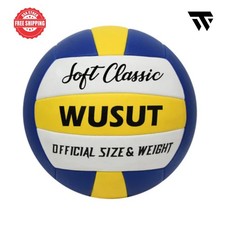 WUSUT Suave Clásico Talla 5 Voleibol Cuero PU Interior Exterior Juego Recreativo