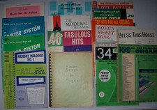 Vintage Organ Music Songbooks, Music Sheet - Lot of 16, x