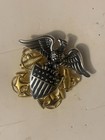 Vintage US Naval Officer Lieutenant Shoulder Boards and officers visor hat badge — photo 3