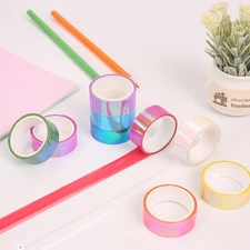 10 Pcs Colorful Tape Student Decoration Crafts Self Adhesive Decorative