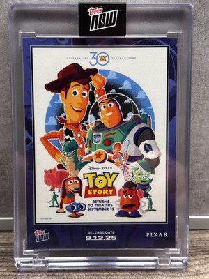 Toy Story 30th Anniversary Topps Now Card TS01 Disney Pixar 2025 Movie