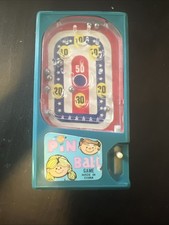 VINTAGE TOMY PALITOY PINBALL POCKETEERS 1970'S HANDHELD GAME WORKS