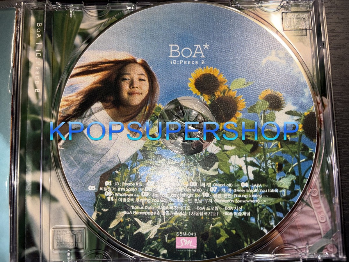 BoA 1st Album ID; Peace B CD Booklet Good OOP Rare KPOP First