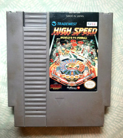Pinball ALTA VELOCIDAD con CAJA para Nintendo NES - Gran etiqueta - Probado y funciona muy bien!