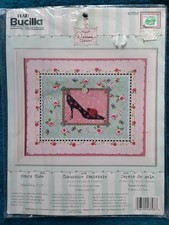 Bucilla Counted Cross Stitch Kit Fancy Shoe Sealed 5" X 7" Dena's Closet