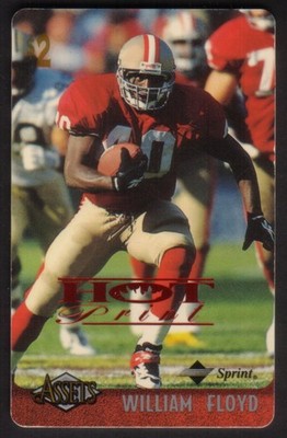 Assets '96 : $2. William Floyd (Card #8 of 30) HOT PRINT Phone Card