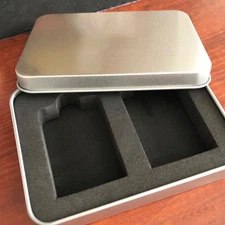 2 Slot iron box for Zippo lighter collections and storage Gift