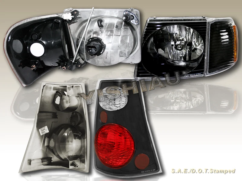 01-05 FAROS FORD EXPLORER SPORT TRAC NEGRO + ESQUINA + LUCES TRASERAS NEGRAS 02 03 Foto 4 de 4