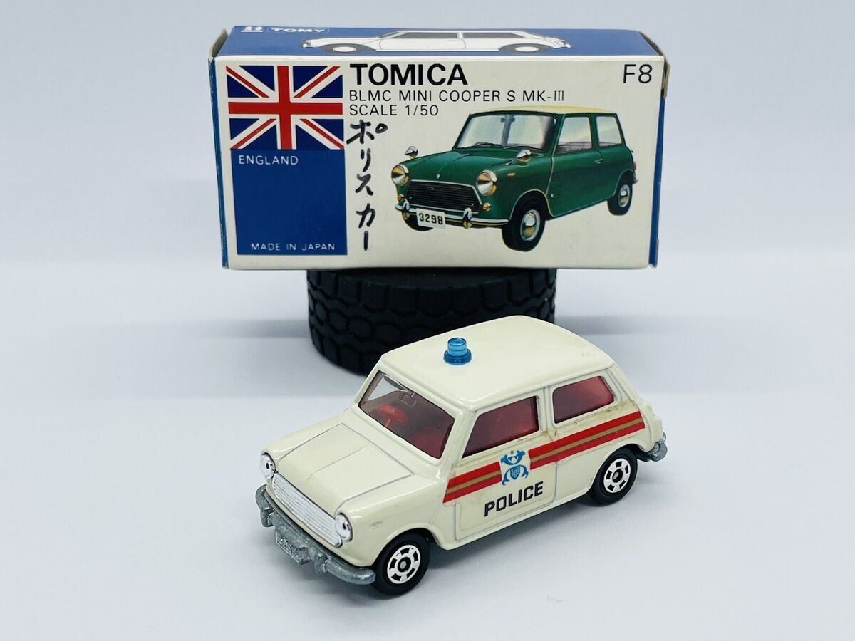 Tomica Tomy F8-2-13 BLMC Mini Cooper S MK-III - Police Car Tomica Tomy F8-2-13 BLMC Mini Cooper S MK-III - Police Car