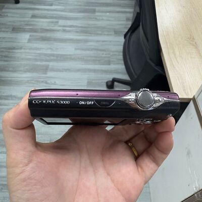 Nikon Coolpix S3000 Digital Camera 12.0MP 4xZoom w/ Charger Purple