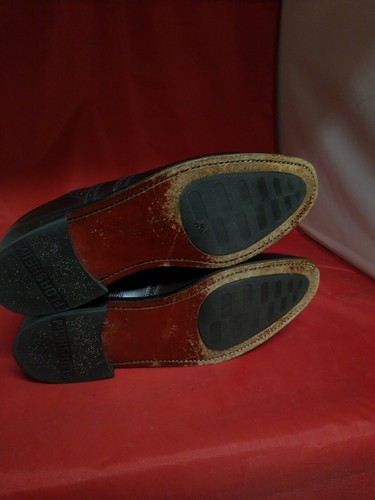 Vintage Florsheim Lexington Men Burgundy Leather Wingtip Shoes 10.5 D - Picture 10 of 10