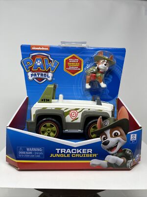 PAW Patrol Tracker with Jungle Cruiser Vehicle Figure Truck Cartoon