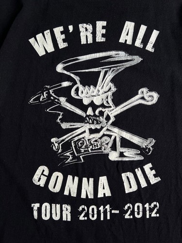 Slash We'Re All Jupe Die Tour Vintage Fruit of the Loom T-Shirt Rock Bande XL - Photo 4 sur 5