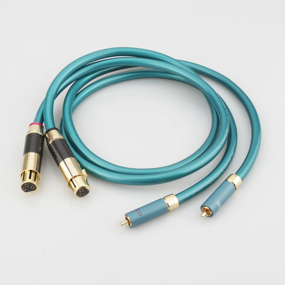 Pair Ortofon High Purity OCC Hifi XLR Male Female to RCA Male Interconnect Cable