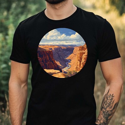T-Shirt Herren Grand Canyon Nationalpark Motiv Baumwolle Größe XS bis 5XL