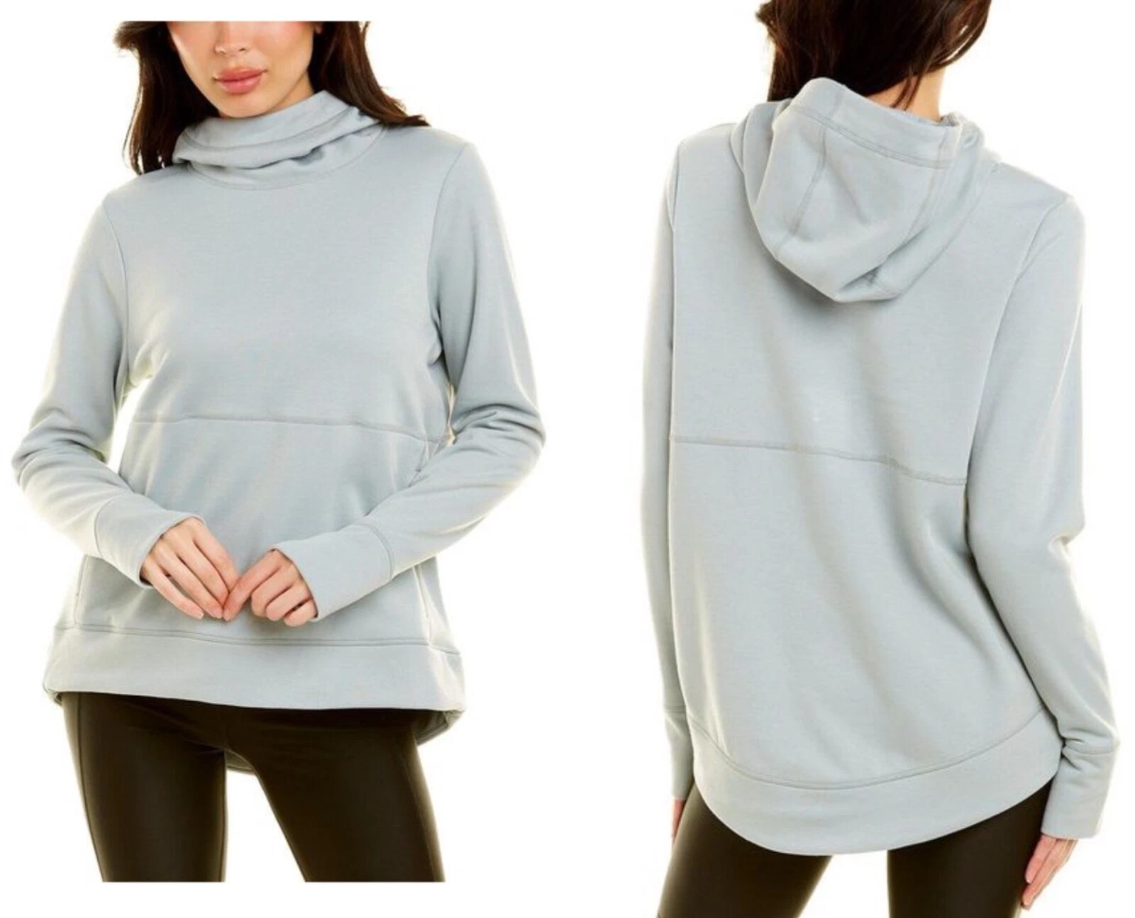 NEW Sweaty Betty - Galvanise Running Hoodie - Fleece + Wool, Green, Small - $118