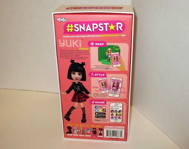  SNAPSTAR Yuki Doll Free Studio App W Star Headband Phone Green Screen 