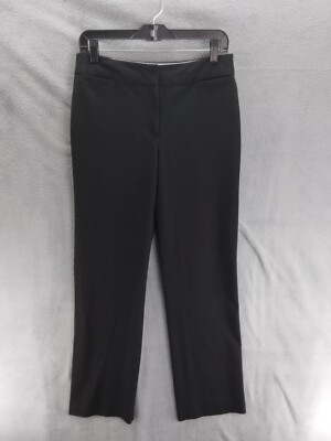Liz Claiborne Career Audra Classic Dress Pants Women 6 Black Mid Rise  Straight | eBay