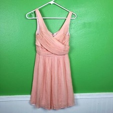 J. Crew pink chiffon petite mini baby pink dress size 4p