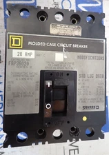 Square D FAP36020 20 Amp 600 VAC 3 Pole Type FAL FAP Circuit Breaker - TESTED