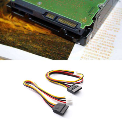 SATA 15 Pin Buchse auf 4 Pin Buchse FDD Floppy Adapter Festplatte Stromkabel
