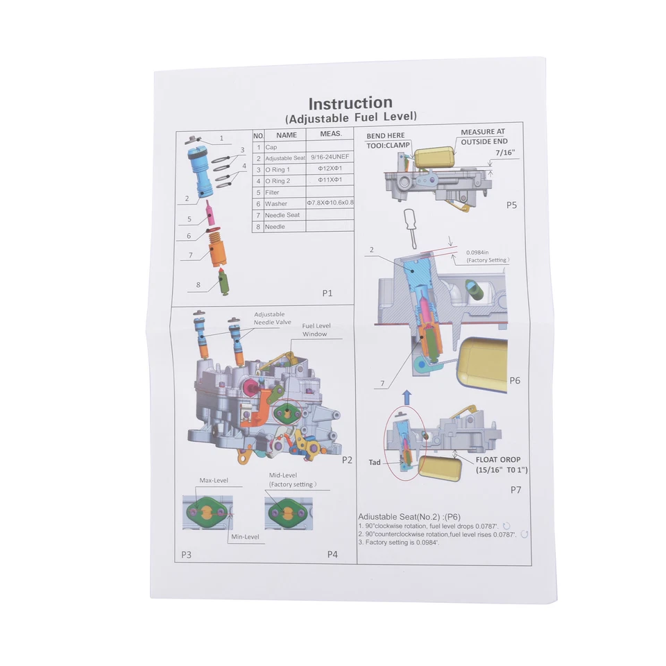 Carburador eléctrico de 4 barriles para Edelbrock 1409 Performer Marine 600 cfm Foto 4 de 4